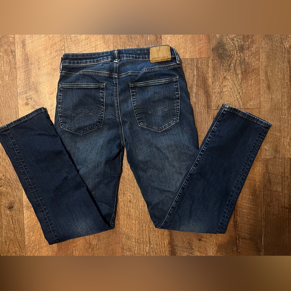 American Eagle Outfitters Blue Slim Straight Jeans